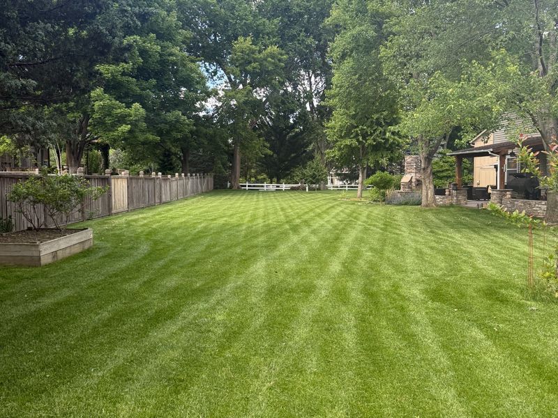 Lawn fertilization and weed control